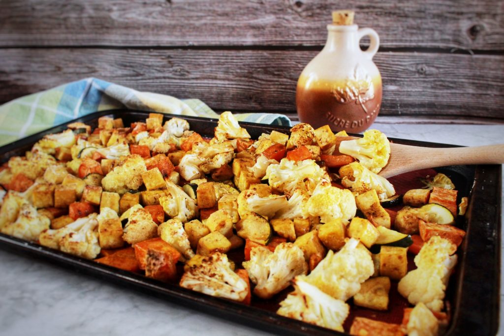 Plaque de tofu et légumes à l'érable
