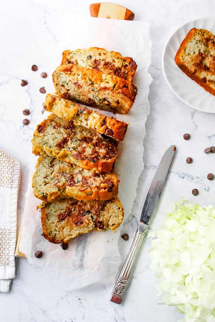 Pain à la courgette et au chocolat